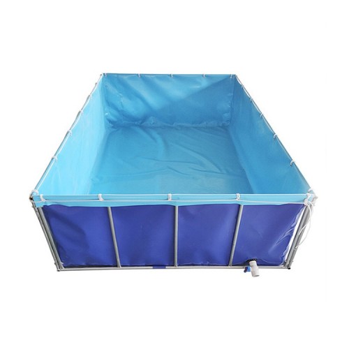 8 Căptușeală suprapusă PVC albastră cu formă de font pentru piscine supraterane
